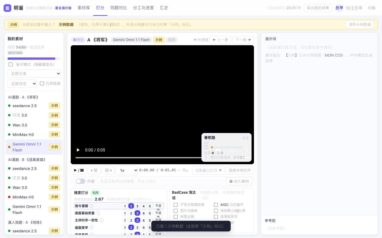 六维打分页